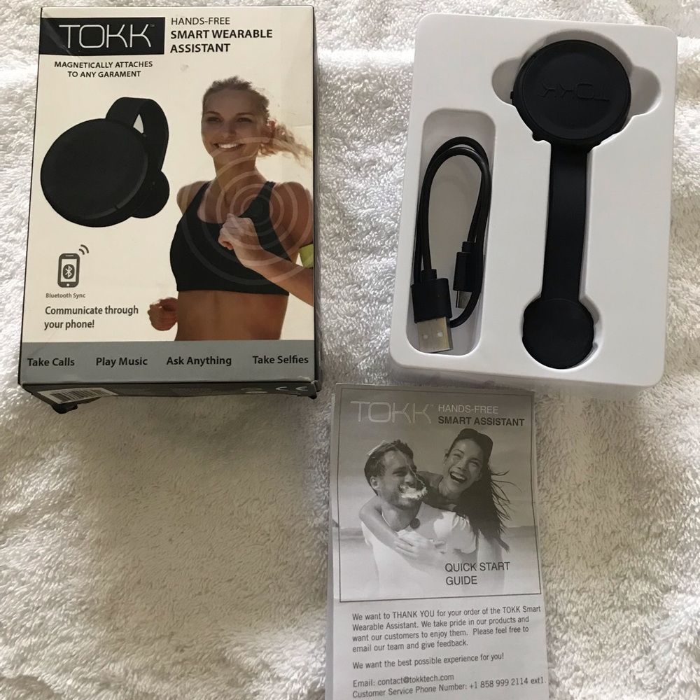 Tokk hands free smart assistant.